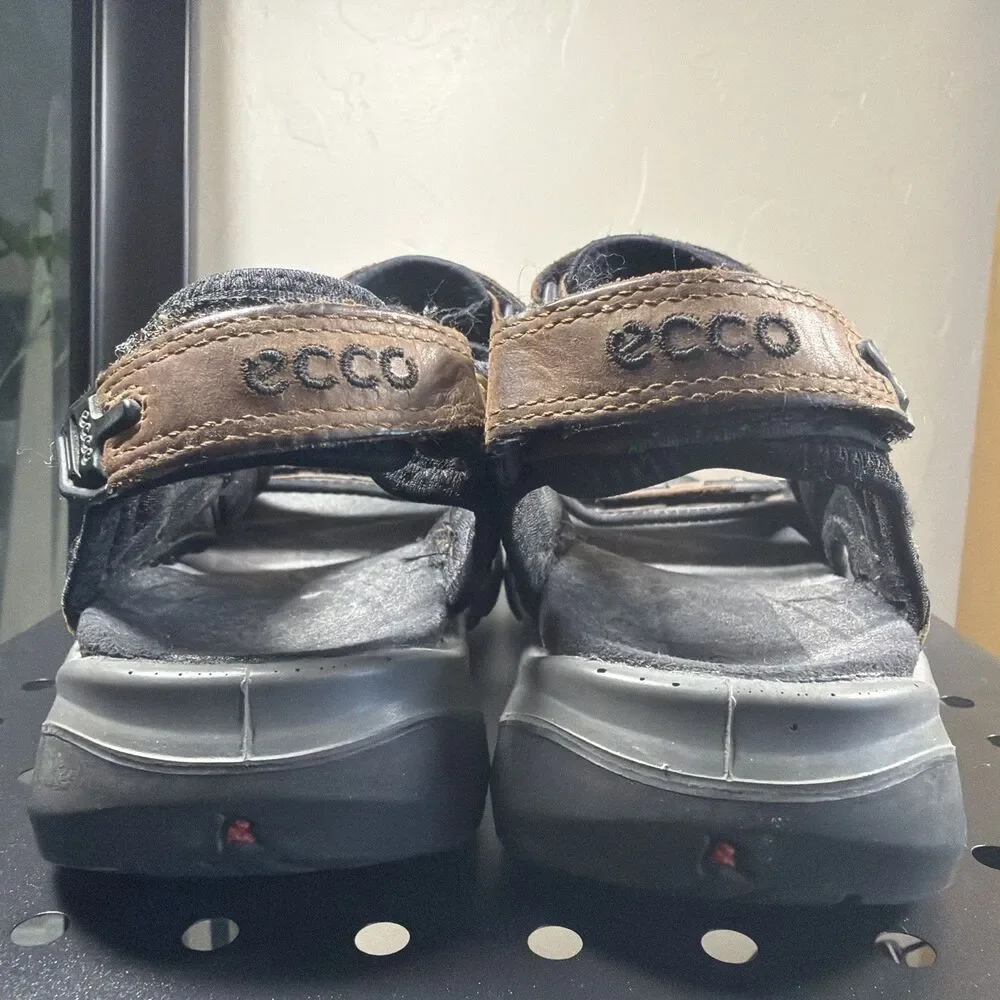 Ecco Yucatan Women’s Sandal Brown Knick Leather Size 38/7